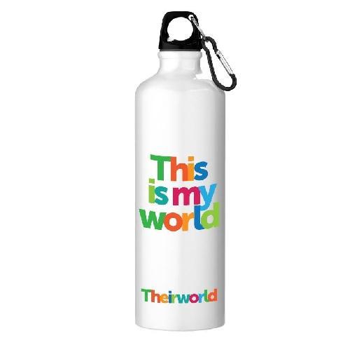 Custom Printed Aluminium Pacific Water Sports Bottles With Karabiner 770ml DP